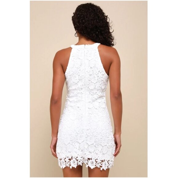 NWT Lulus Love Poem Lace Mini Dress - Size M - Picture 3 of 9